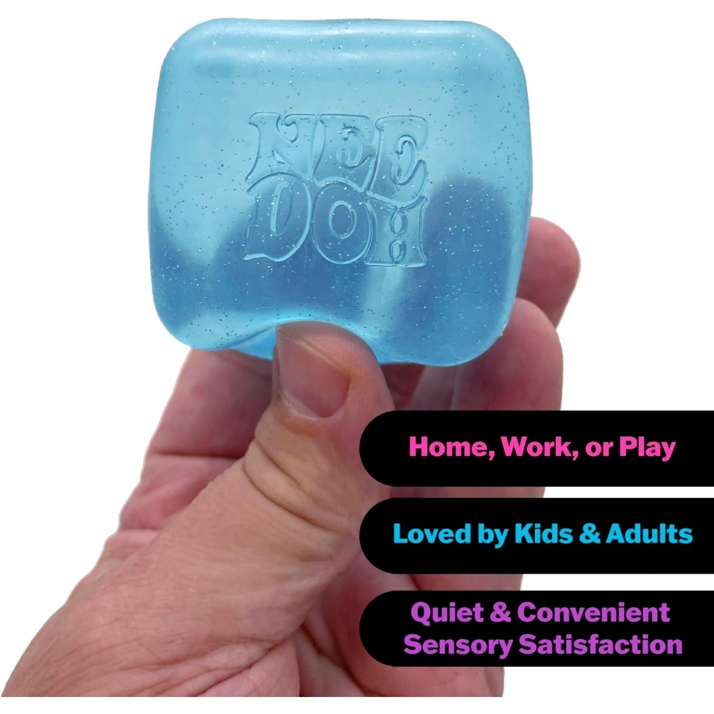 NeeDoh Nice Cube – Solid Squish – 2.25″ Cube - Image 3