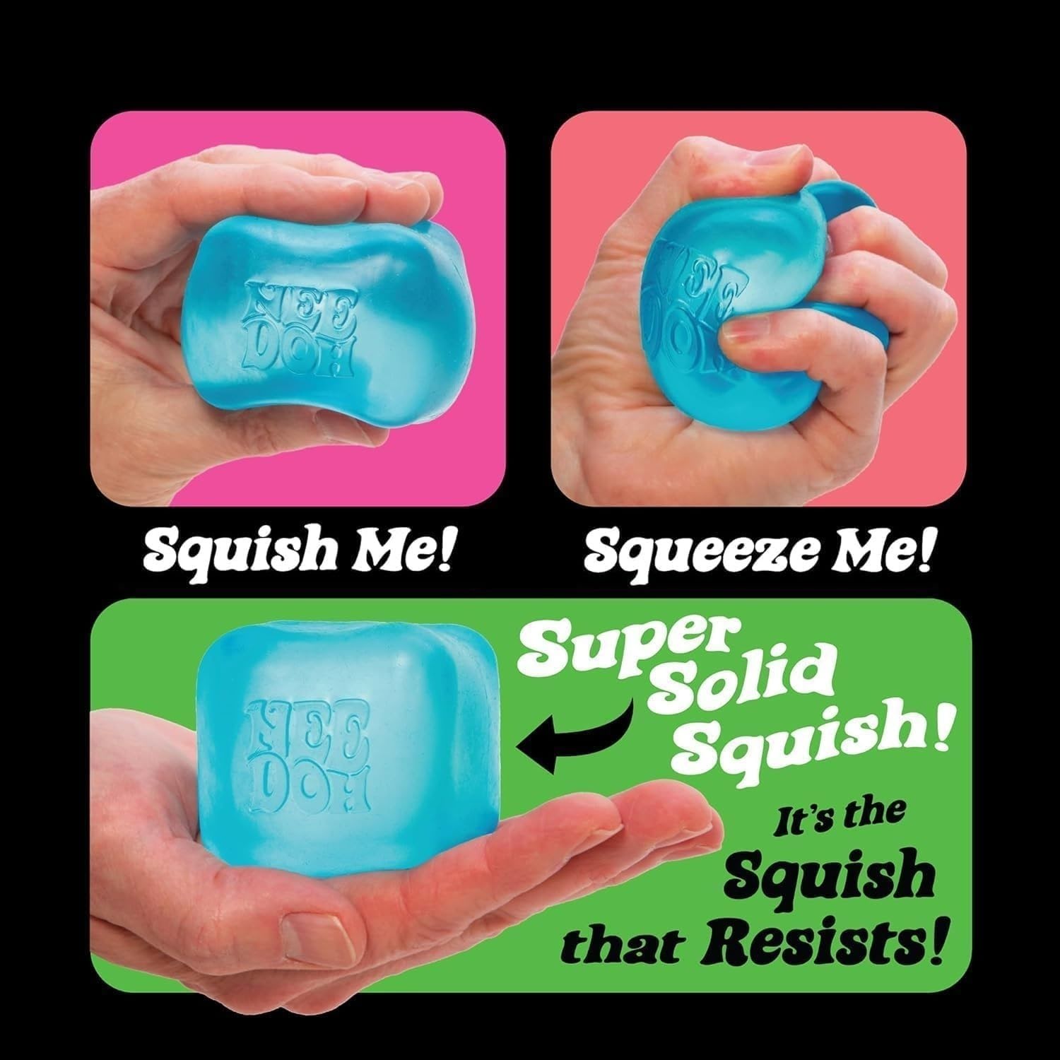 NeeDoh Nice Cube – Solid Squish – 2.25″ Cube - Image 5