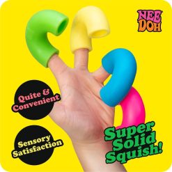 Alternative view of NeeDoh Mac ‘N’ Squeeze – 4 Squishy Noodles – Assorted